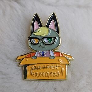 Animal Crossing Nintendo Raymond Cat enamel pin